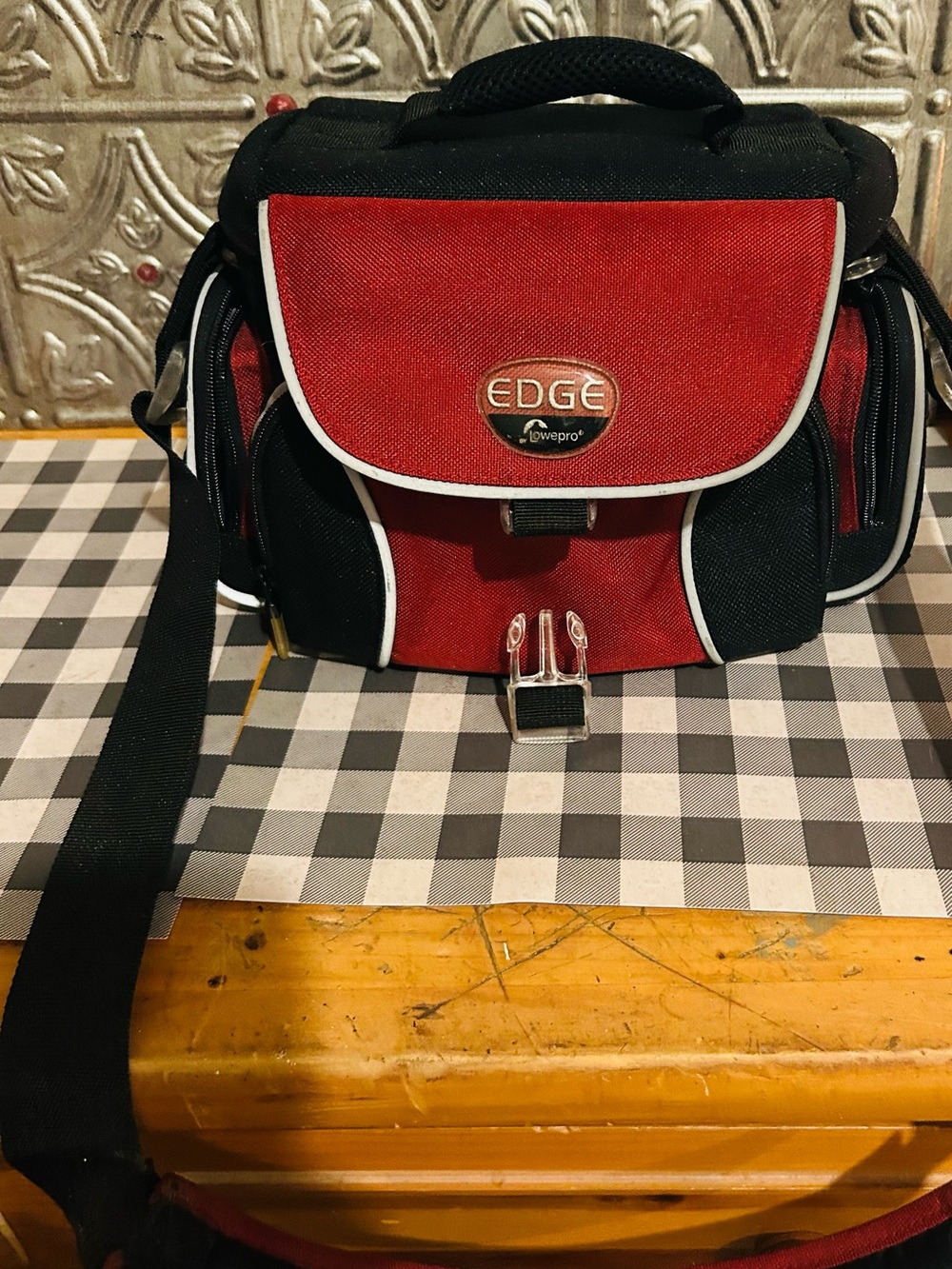 Edge Red and Black Camera Bag